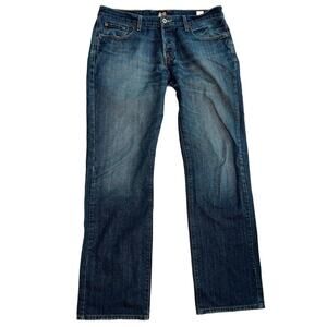 Lucky Brand 221 Original Straight Jeans, Bruno Wash 34 Waist 32 Inseam